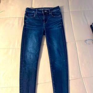 Super stretch / high rise dark denim